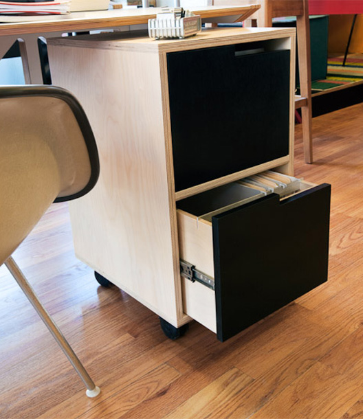 Fallen Branch Studio - Custom Furniture Portfolio - Desk File Cabinet